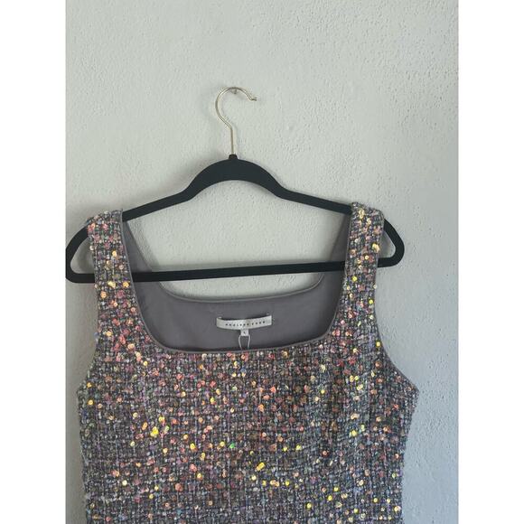 Anthropologie Endless Rose Woman Sequin Tweed Sleeveless Minidress, Size… - Picture 5 of 12